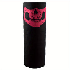 Skull Head Print Headscarf Hip Hop Mask Breathable Neck Gaiter Gothic Bandana