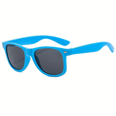 Boy's Square Frame Sunglasses Vintage Style UV Protection