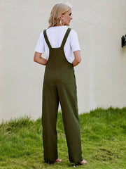 Casual Button Overall Jumpsuit Spring & Fall Women's Clothing