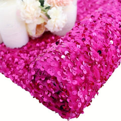 Velvet Sequin Fabric for DIY Sewing Table Runner Curtain Wedding Dress