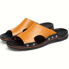 Men's Vintage Slip On Leather Sandals