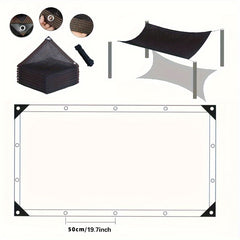 Canvas & Plastic Sunshade Net Construction Roof Balcony Sunscreen