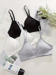 3pcs Wireless Bras - Comfy & Breathable Women's Lingerie