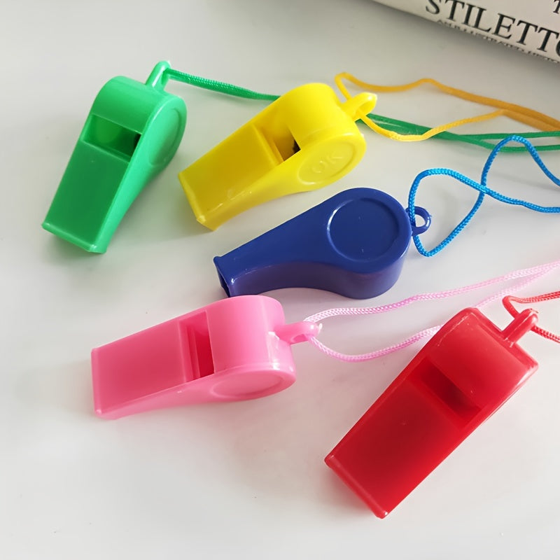 5 Football Whistles Kids Party Toy Referee Whistle