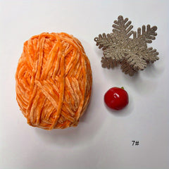 3pcs 50g Soft Polyester 1ply Chunky Chenille Knitting Yarn For Cloth