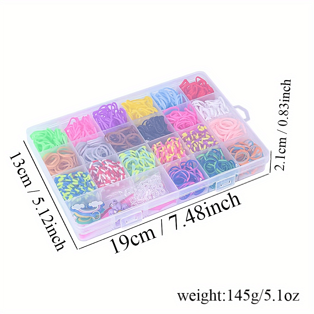 1100pcs DIY Elastic Band Weaving Art Craft Kit