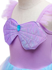 Girls Mermaid Princess Dress Fishtail Birthday Gift Costume Party Set