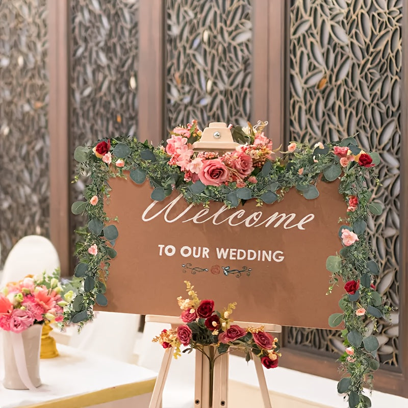 Silvery Dollar Eucalyptus Vine for Wedding Home Outdoor Decor