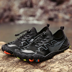Men's Outdoor Water Shoes with Lace Buckle, Lightweight Aqua Socks for Hiking