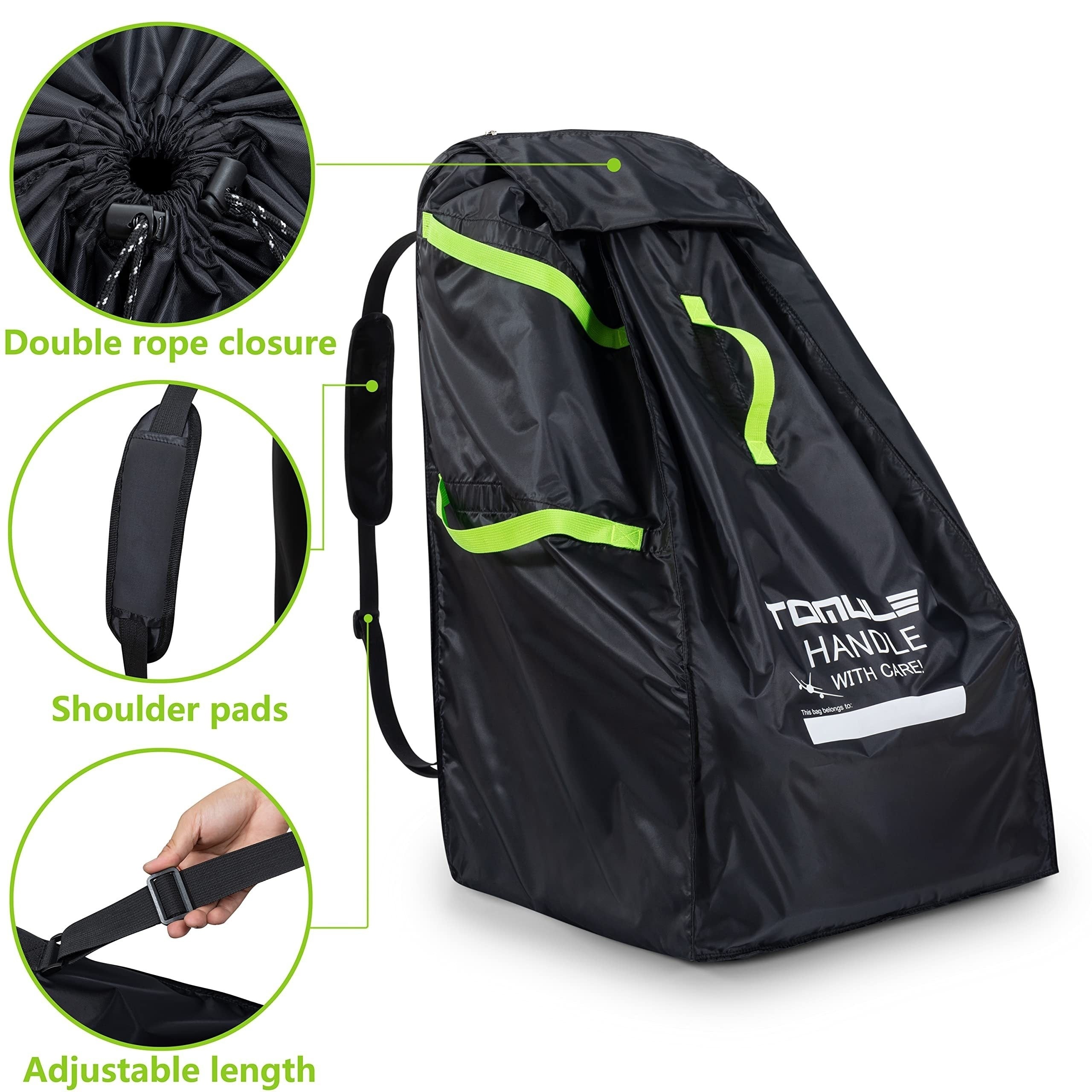 TOMULE Waterproof Child Safety Seat Storage Bag