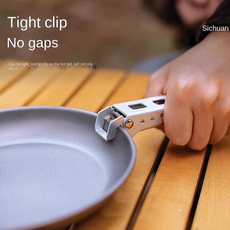 Pot Pan Gripper Hot Plate Bowl Camping Anti-scald Holder Clip