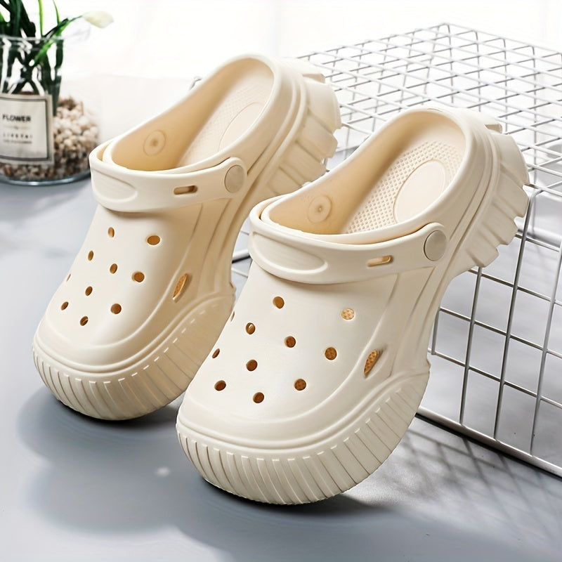 Women's Solid Clogs Casual Garden Shoes - Outdoor Beach Shoes