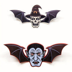 12pcs Halloween Bat Stickers 3D Horror Window Decoration Set