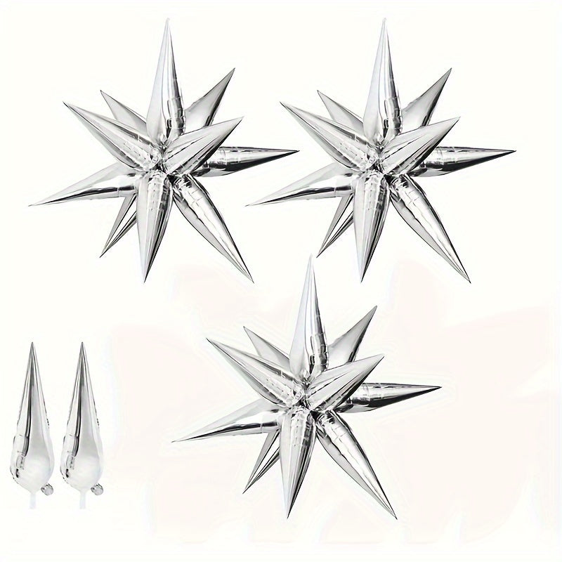 12pcs Explosion Star Aluminum Balloon for Birthday Party Decoration