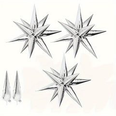 12pcs Explosion Star Aluminum Balloon for Birthday Party Decoration