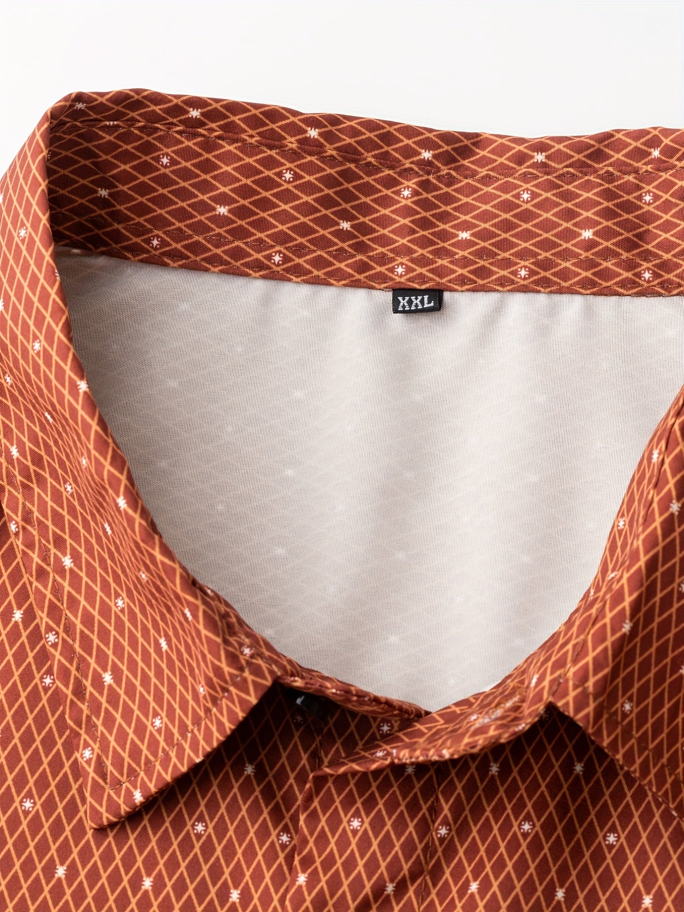 Floral Print Button Up Long Sleeve Shirt for Men