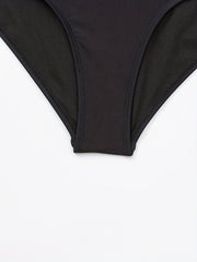 Leopard Print Patchwork Cross Bikini Bottoms High Waist
