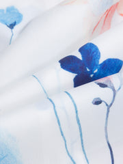 Women's Floral Print Long Sleeve Shirt Dress