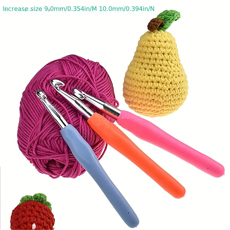 DIY Hand Knitting Tools Set for Sweater Crochet with Ergonomic Soft Grip