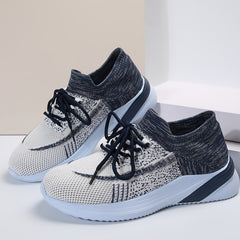Women's Ombre Flying Woven Breathable Running Shoes