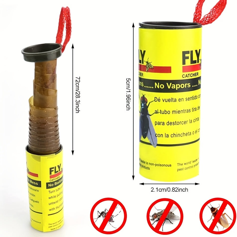 32pcs Sticky Fly Strip Fly Catcher Easy Fly Trap Tape Fruit Fly Traps