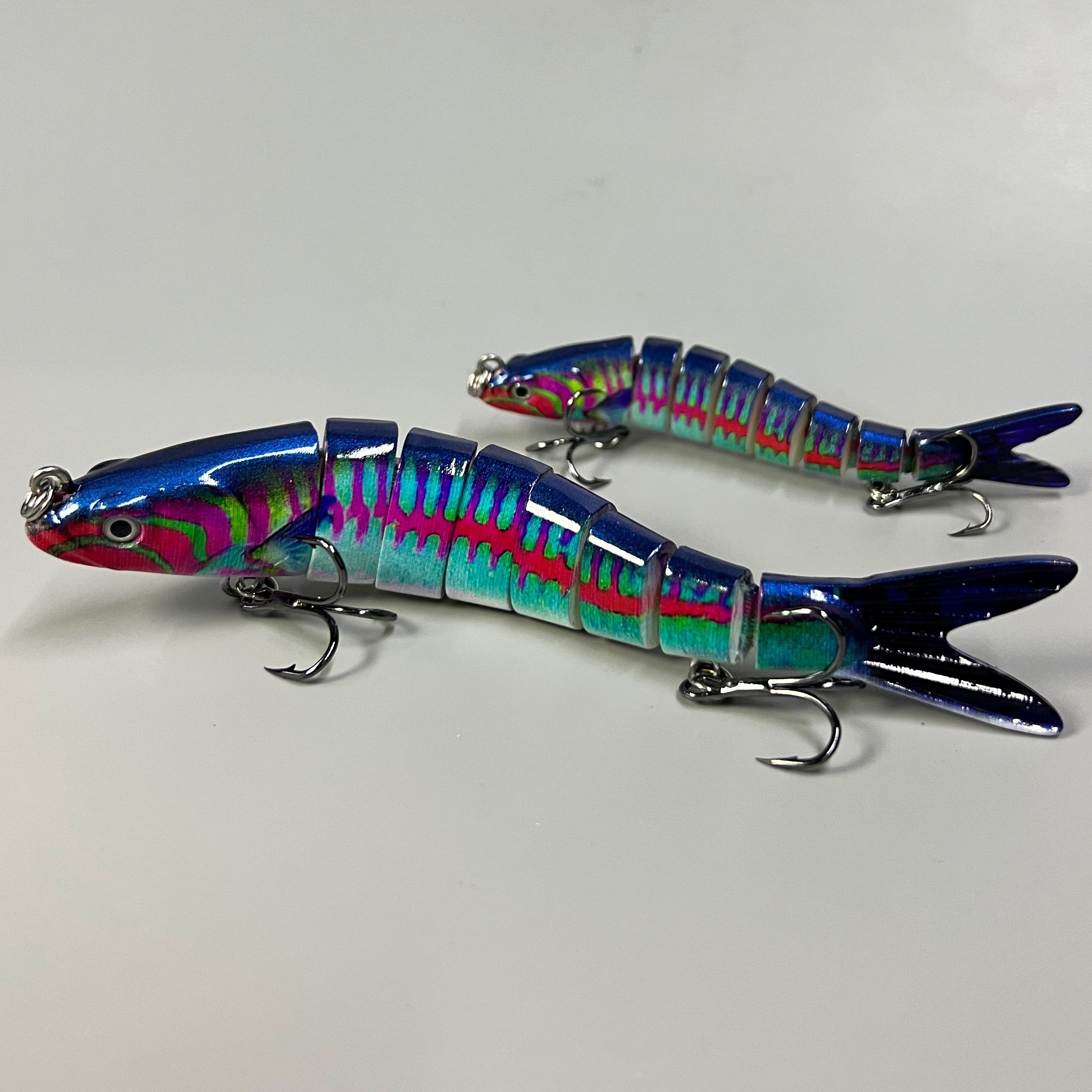 Colorful 8 Segment Bionic Wobbler Fishing Lure Hard Bait 11g 26g