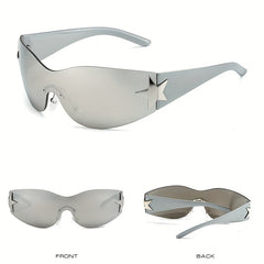 One piece Sunglasses Pentagram UV Protection Sunglasses