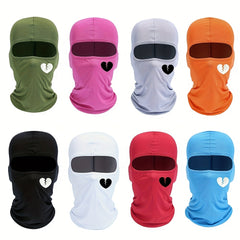 Love Print Outdoor Cycling Hat Sunscreen Windproof Balaclava