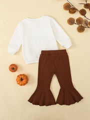 Newborn Baby Girls Halloween Pumpkin Pie Outfit