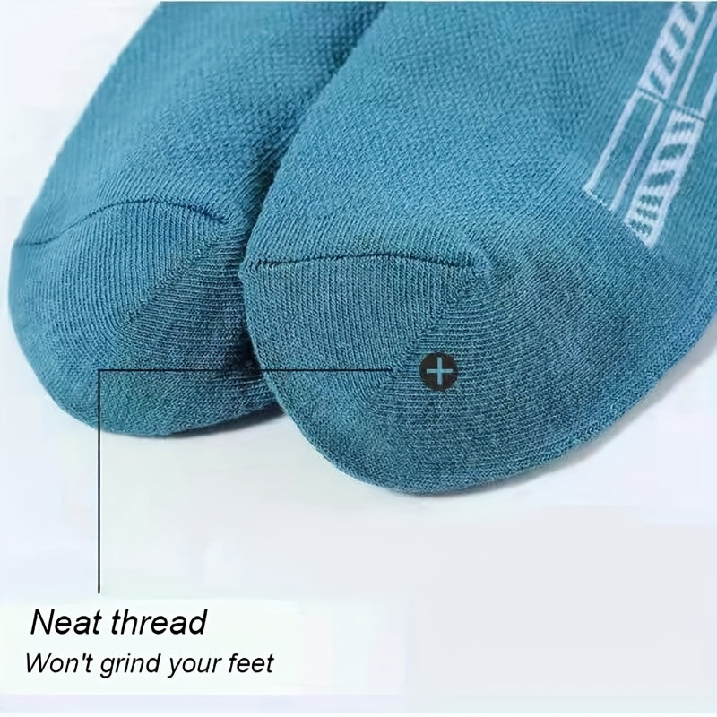 Men's High Ankle Sports Socks Cotton Breathable Mesh Casual Athletic Thin Socks