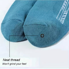 Men's High Ankle Sports Socks Cotton Breathable Mesh Casual Athletic Thin Socks