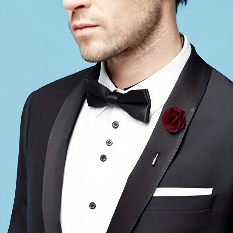 Red Wedding Bow Tie for Men