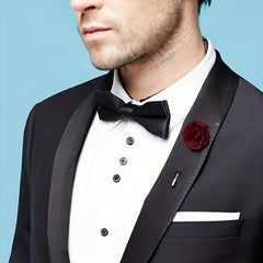 Red Wedding Bow Tie for Men