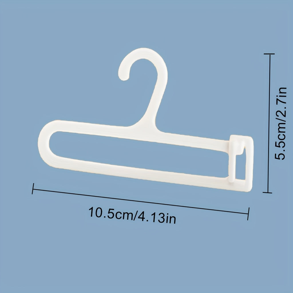 6pcs Mini Clothes Hanger Set with Rack for Labubu Dolls Display