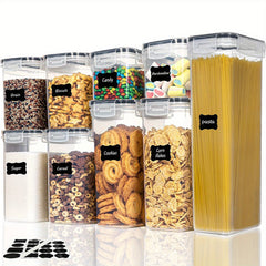 9Pcs Airtight Food Storage Containers Set With Lids Candy Jars