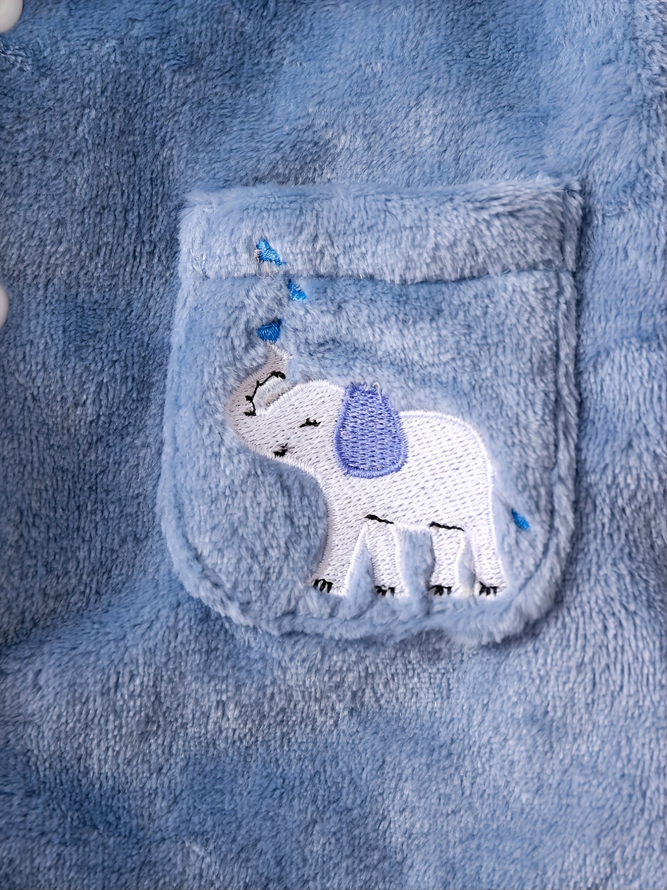 Elephant Embroidery Pajama Set for Boys