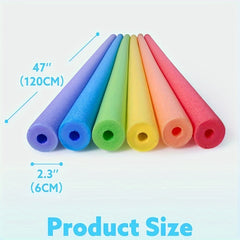 3pcs Vibrant Foam Pool Noodles Lightweight Durable PVC Swimming Accessories