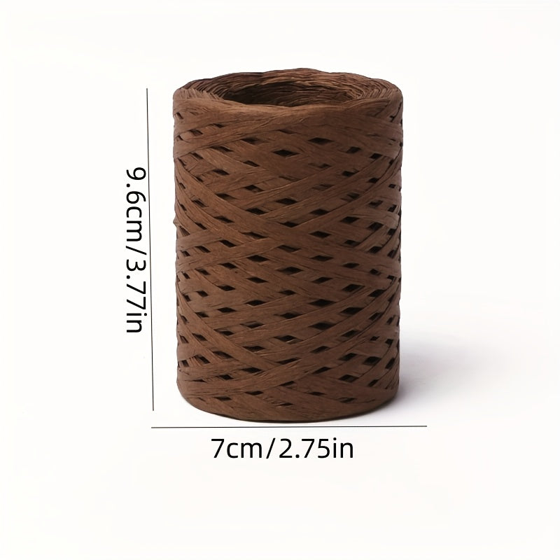 Raffia Braided Thread Cotton Grass Thread 150m Thick Fiber for Raffia Hook Hat