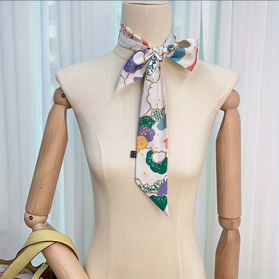 Cloud Sea Star Pattern Ribbon Scarf Headband Neck Wrist Scarf