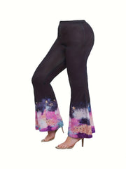 Plus Glitter Tie Dye Tee & Pants Set