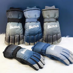 Touch Screen Skiing Gloves Thickened Inner Windproof Waterproof Gloves