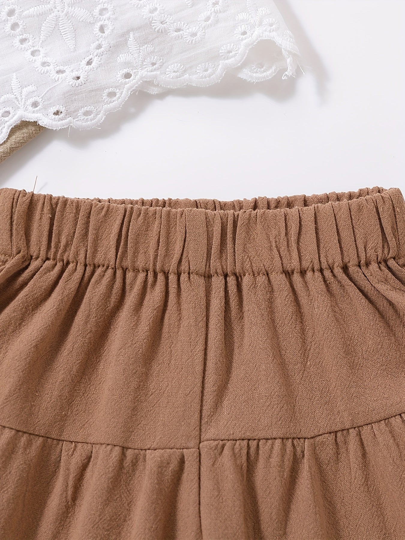 Baby Girls Cotton Cami Crop Top & Pants Set
