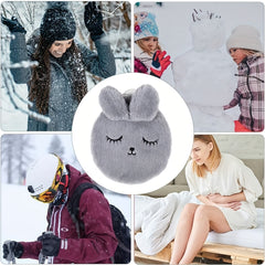 300ml Plush Rabbit Hot Water Bottle with Lid