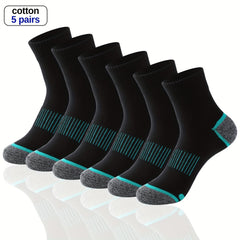 10 Pairs Men's Outdoor Running & Basketball Ankle Socks