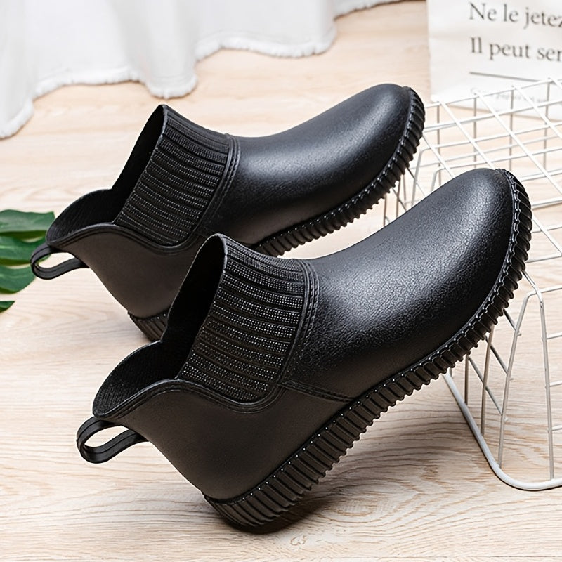 Women's Waterproof Ankle Rain Boots Non Slip Outdoor Footwear