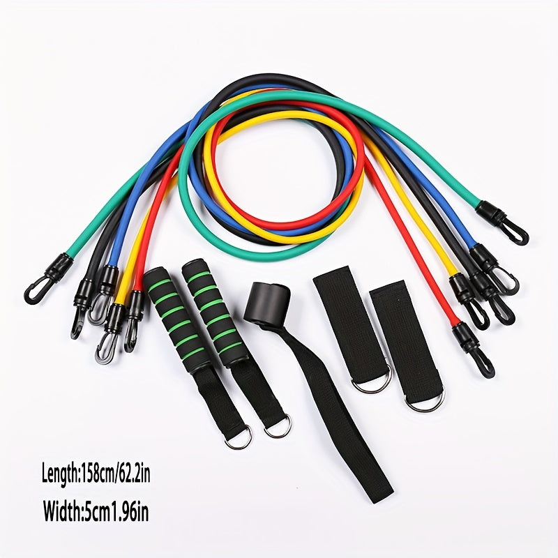 11pcs Yoga Resistance Bands Home Gym Training Equipment