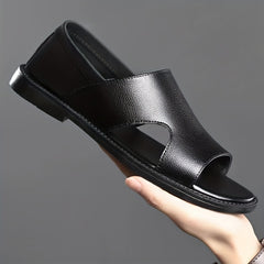 Men's Casual Slip On Slide Sandals Dress Up Summer Outdoor Walking Shoes