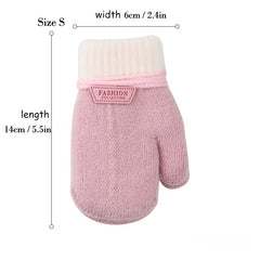 Kids Winter Warm Gloves - Solid Thickened Gloves