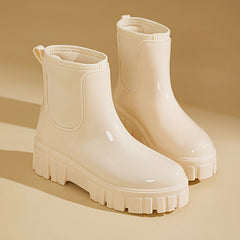 Women's Waterproof Rain Boots Non Slip Flat Water Shoes