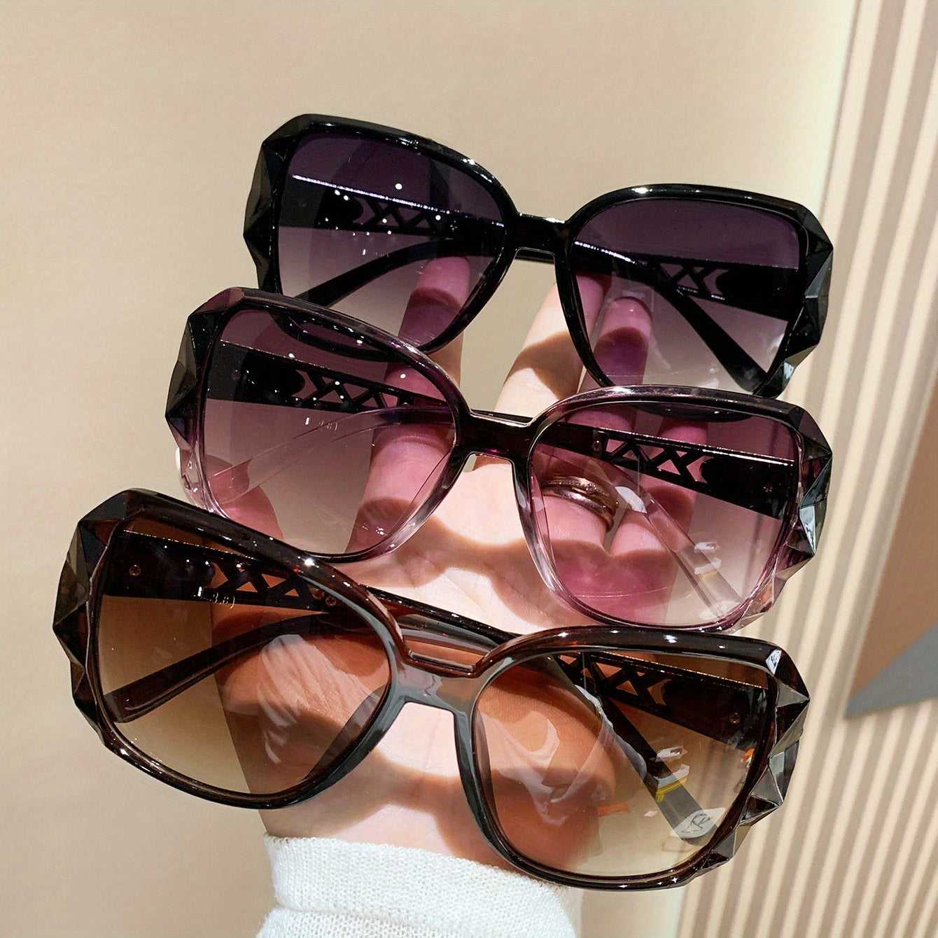 Square Sunglasses UV400 Sun Shades for Women Men